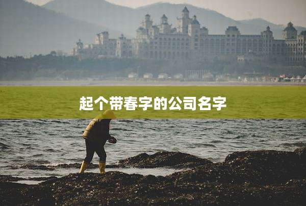 起个带春字的公司名字