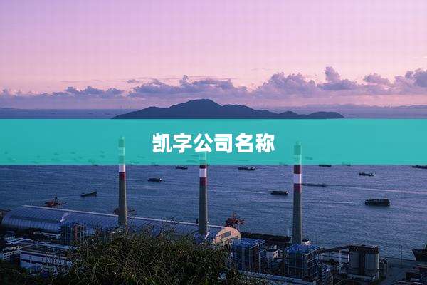 凯字公司名称