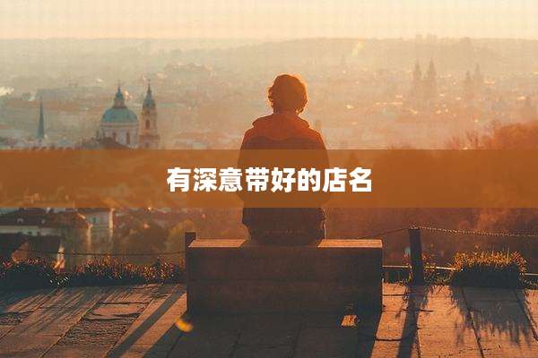 有深意带好的店名