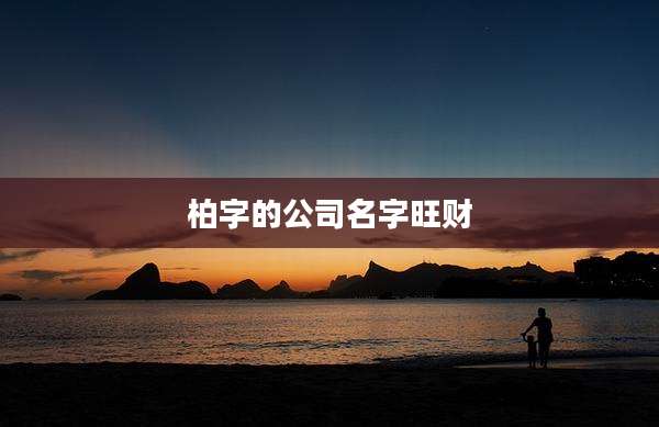 柏字的公司名字旺财