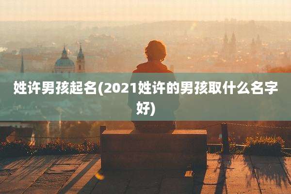 姓许男孩起名(2021姓许的男孩取什么名字好)