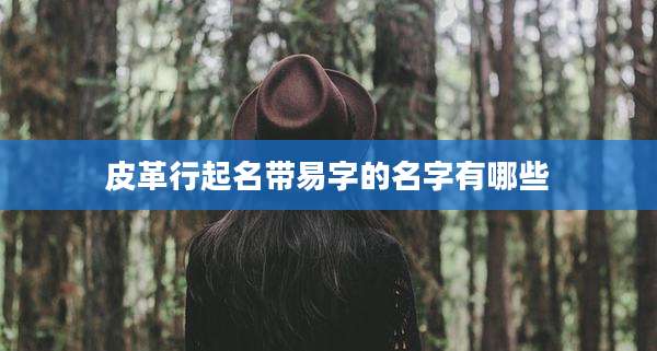 皮革行起名带易字的名字有哪些