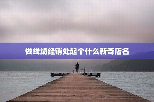 做线缆经销处起个什么新奇店名