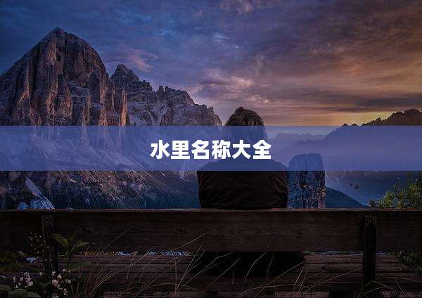 水里名称大全