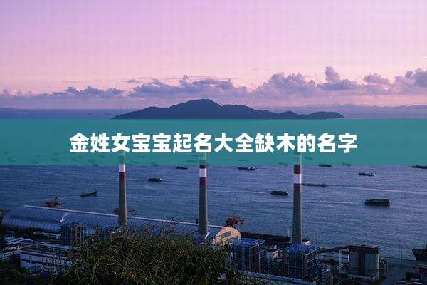 金姓女宝宝起名大全缺木的名字