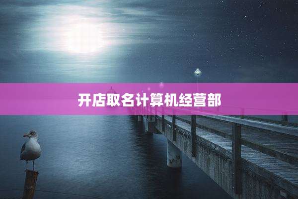 开店取名计算机经营部