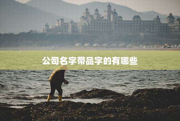 公司名字带品字的有哪些