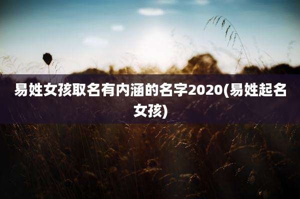 易姓女孩取名有内涵的名字2020(易姓起名女孩)