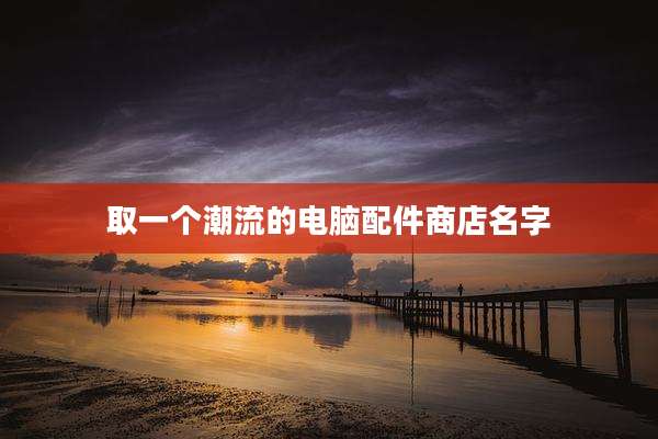 取一个潮流的电脑配件商店名字