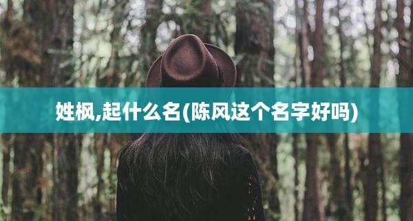 姓枫,起什么名(陈风这个名字好吗)