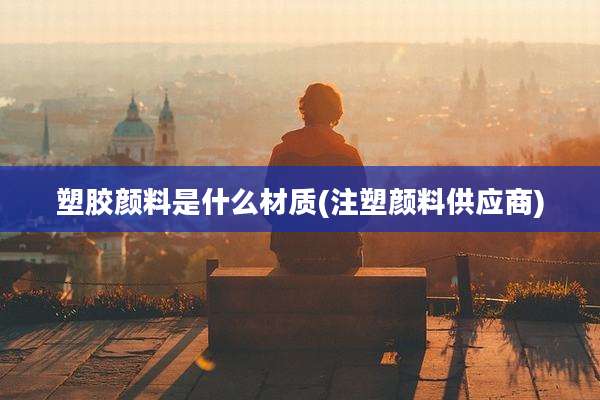 塑胶颜料是什么材质(注塑颜料供应商)