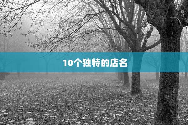 10个独特的店名