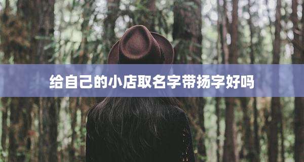 给自己的小店取名字带扬字好吗