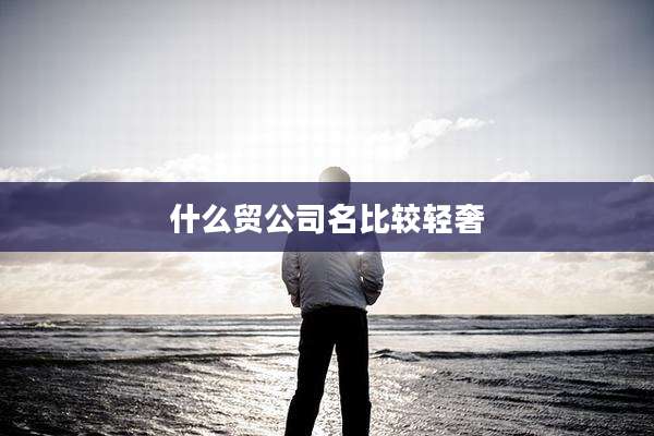 什么贸公司名比较轻奢