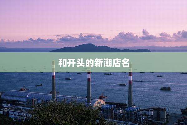 和开头的新潮店名