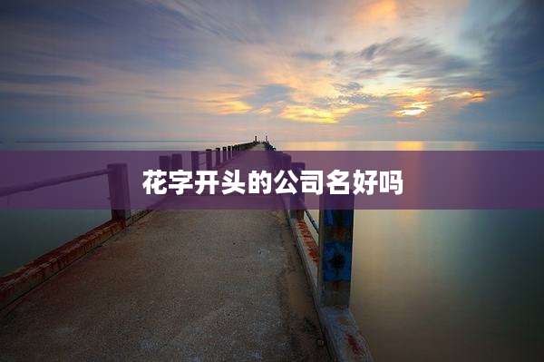 花字开头的公司名好吗