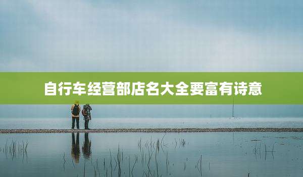 自行车经营部店名大全要富有诗意