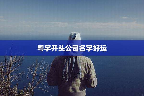 粤字开头公司名字好运