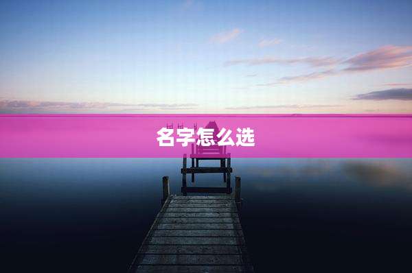 名字怎么选