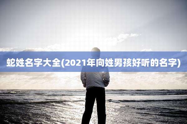 蛇姓名字大全(2021年向姓男孩好听的名字)