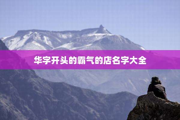 华字开头的霸气的店名字大全