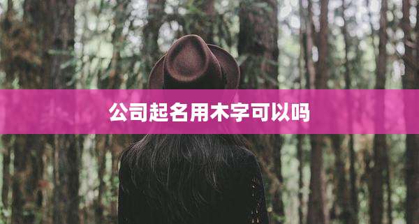 公司起名用木字可以吗