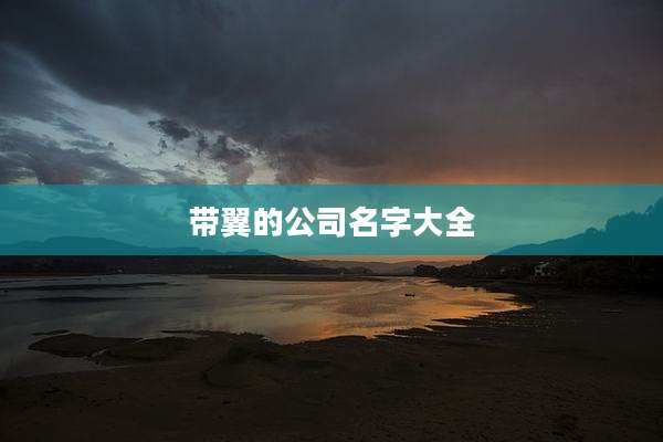 带翼的公司名字大全