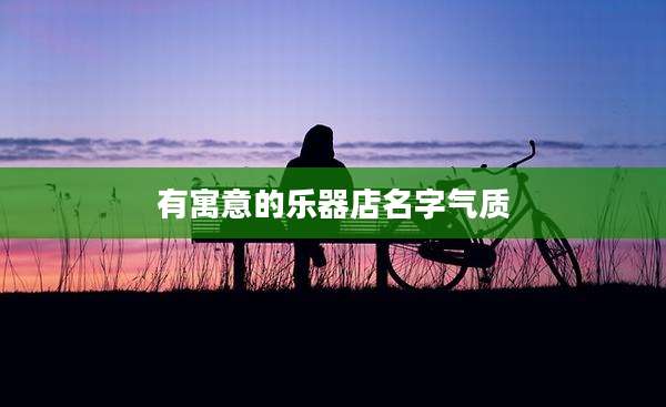 有寓意的乐器店名字气质
