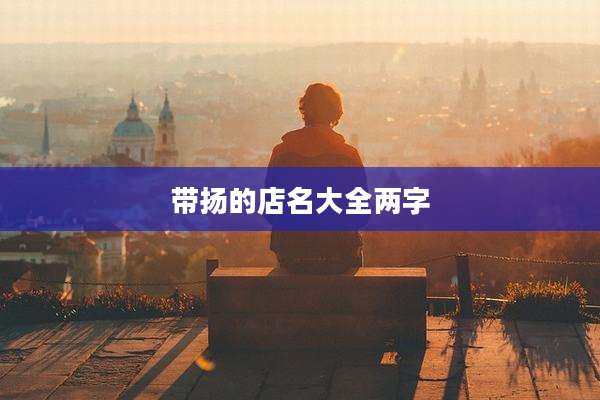 带扬的店名大全两字
