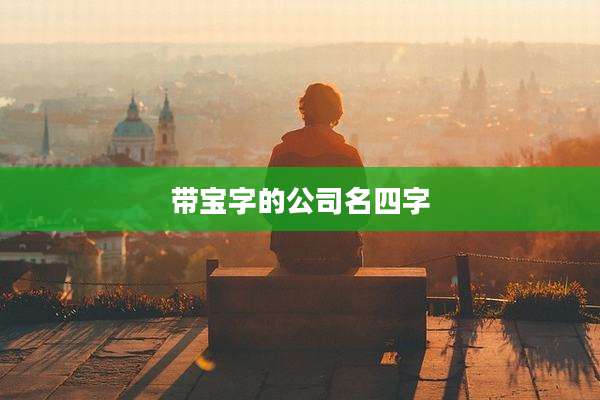 带宝字的公司名四字