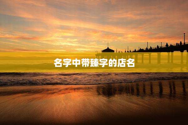 名字中带臻字的店名