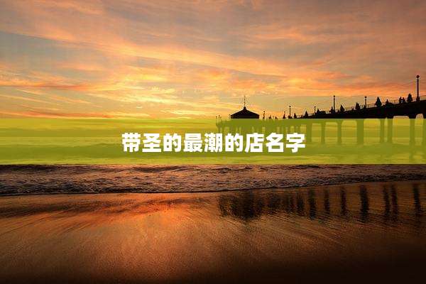 带圣的最潮的店名字