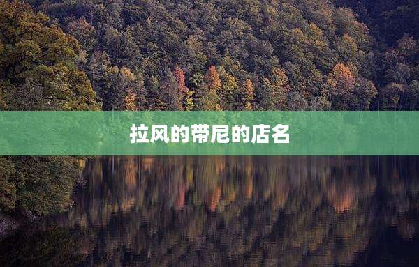 拉风的带尼的店名