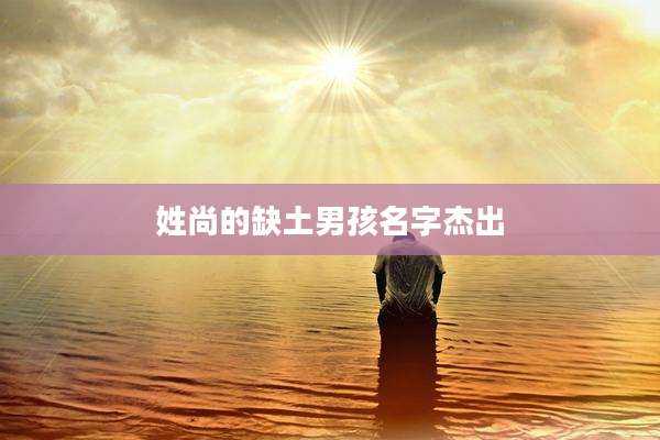姓尚的缺土男孩名字杰出