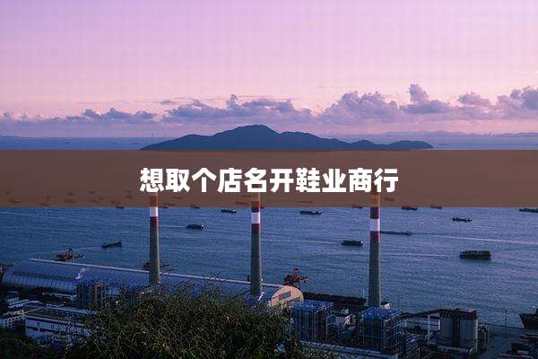 想取个店名开鞋业商行