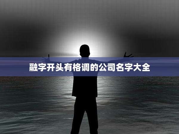 融字开头有格调的公司名字大全