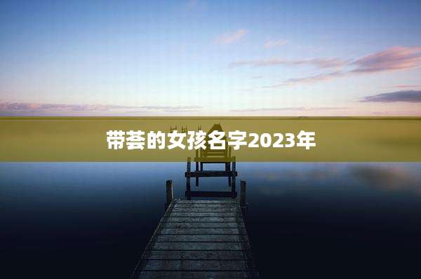 带荟的女孩名字2023年