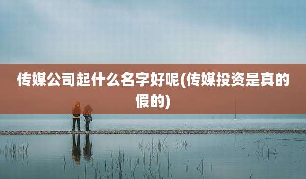 传媒公司起什么名字好呢(传媒投资是真的假的)