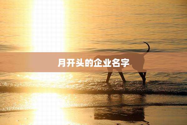 月开头的企业名字