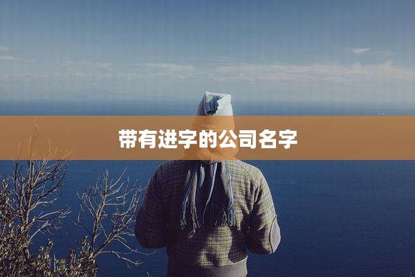 带有进字的公司名字