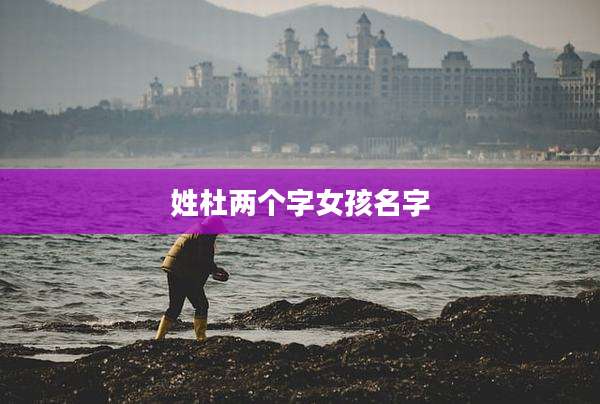 姓杜两个字女孩名字