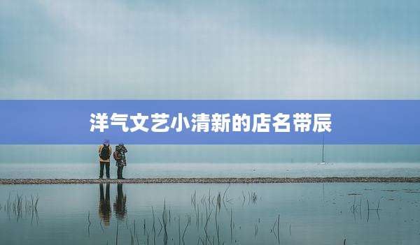 洋气文艺小清新的店名带辰