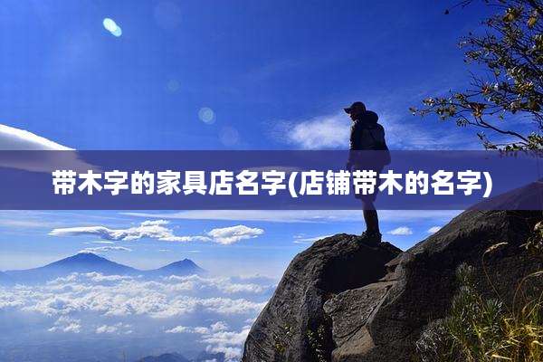 带木字的家具店名字(店铺带木的名字)