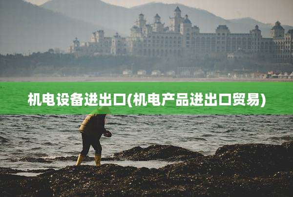 机电设备进出口(机电产品进出口贸易)