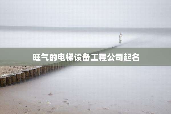 旺气的电梯设备工程公司起名