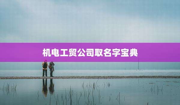 机电工贸公司取名字宝典