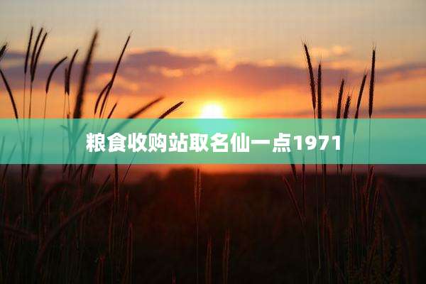 粮食收购站取名仙一点1971