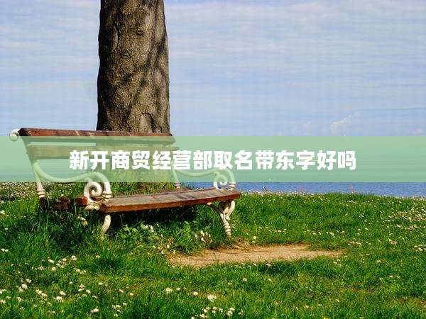 新开商贸经营部取名带东字好吗