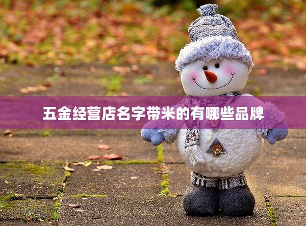 五金经营店名字带米的有哪些品牌