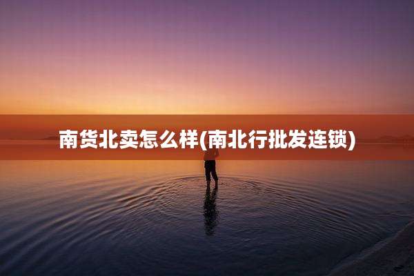 南货北卖怎么样(南北行批发连锁)